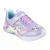 Skechers παιδικά αθλητικά με φωτάκια για κορίτσια Μώβ 302298L-LVMT