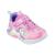 Skechers παιδικά αθλητικά με φωτάκια για κορίτσια Ρόζ 302298N-PKMT